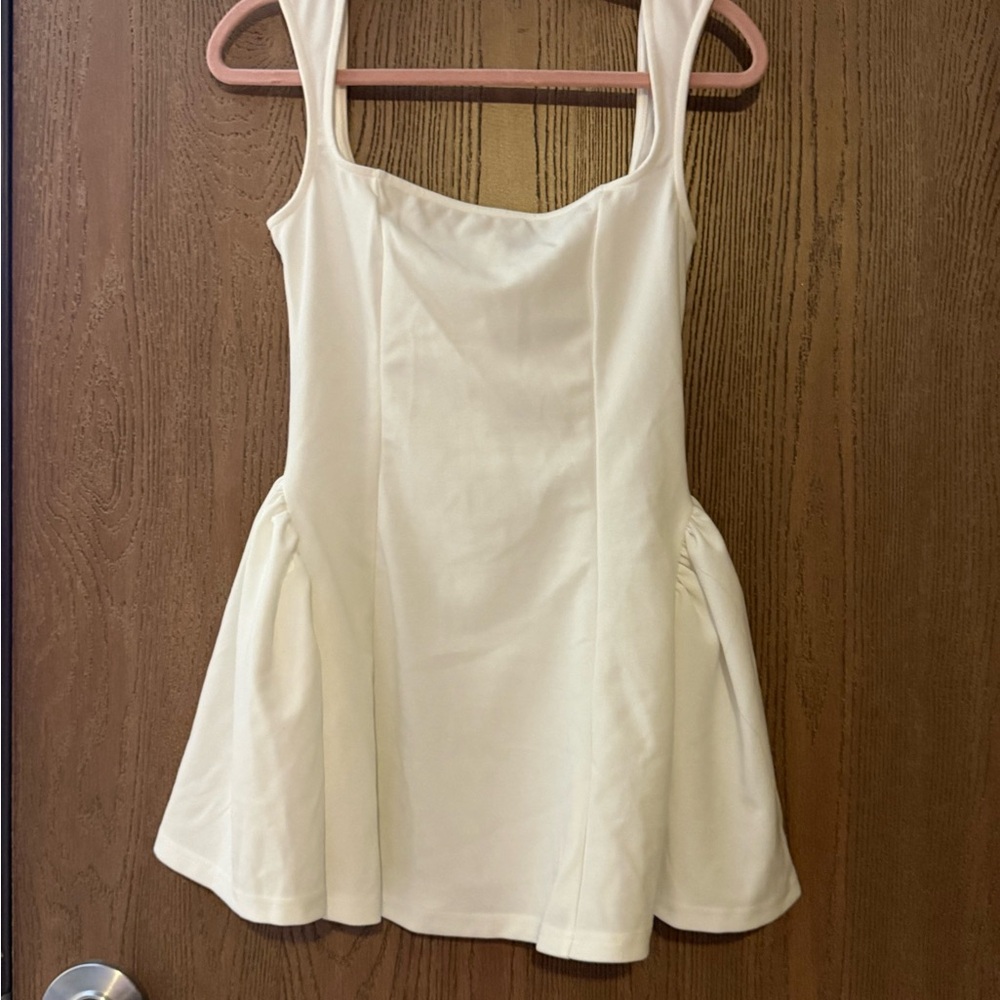 Cream Sleeveless Dress